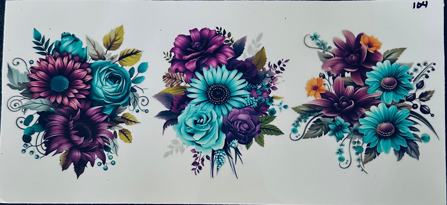 Flower decal