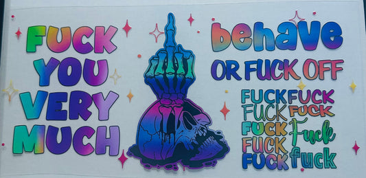 “Bad words” decal