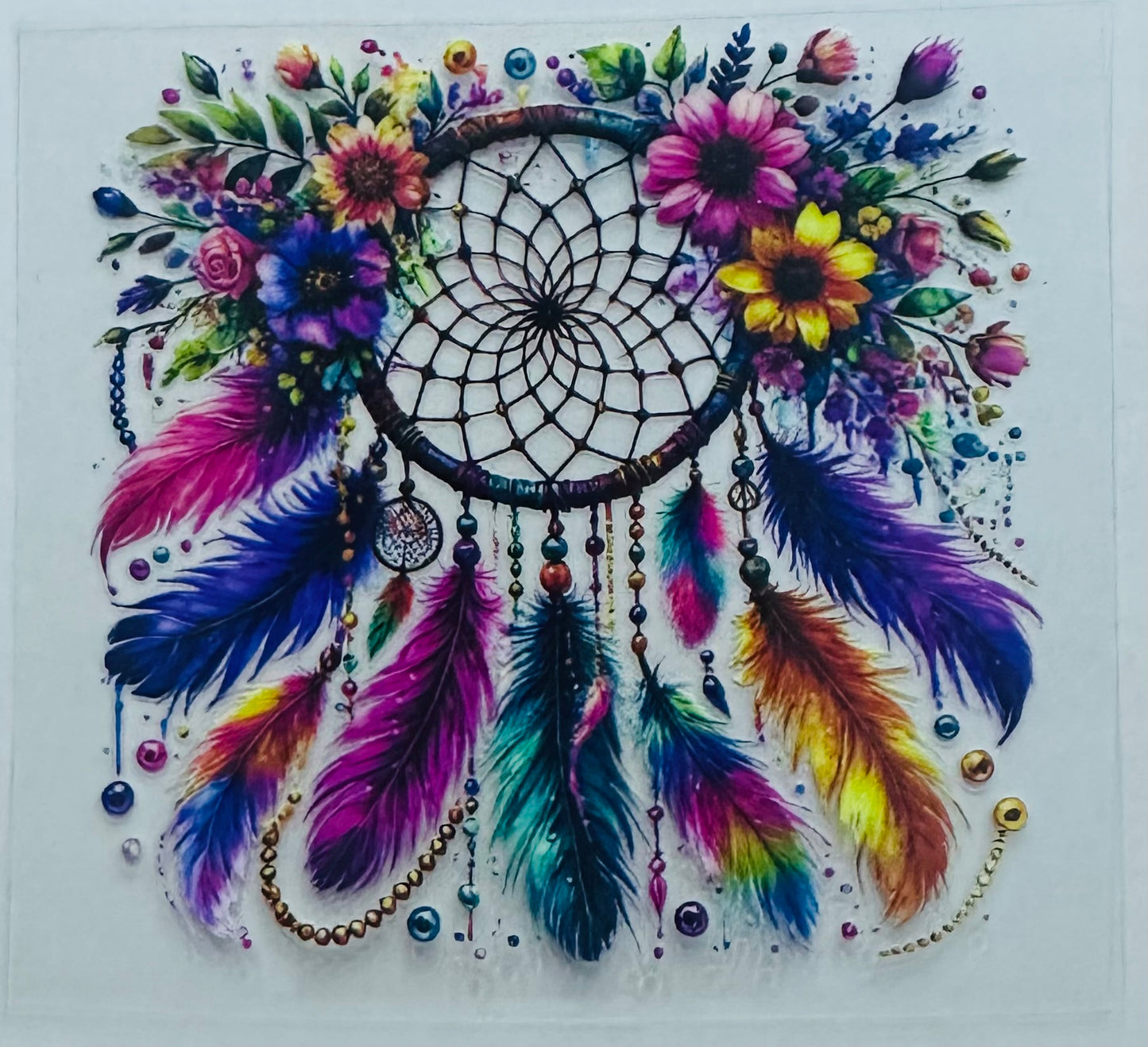 Feather decal