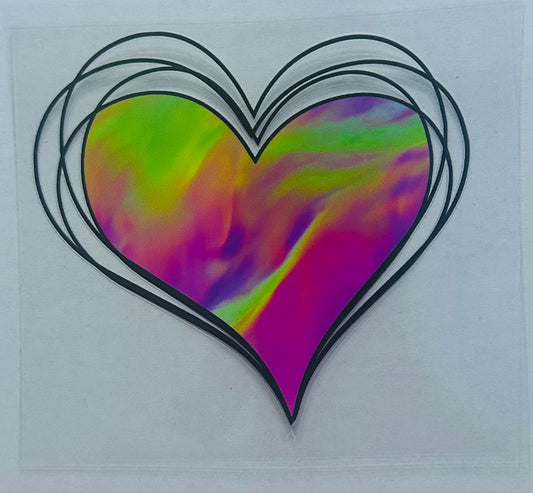 Heart decal